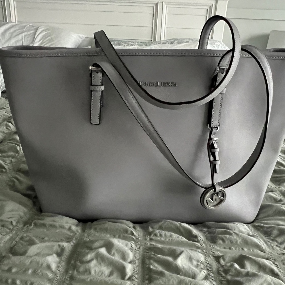 Lilac MK tote bag and matching wallet
